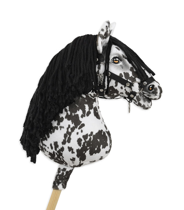 Premium Keppihevonen / Hobby Horse - Leopard with black A3