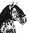 Premium Keppihevonen / Hobby Horse - Leopard with black A3