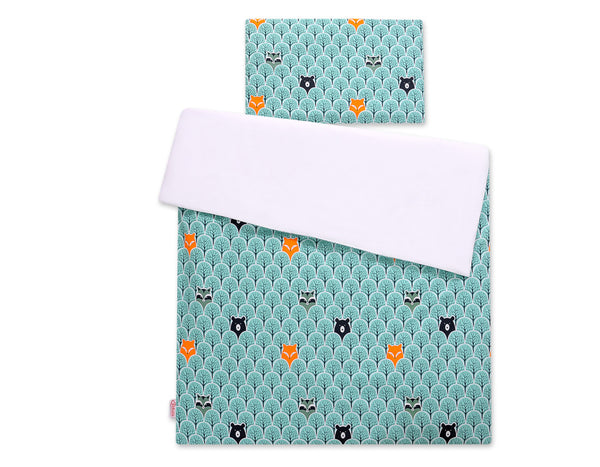 Pussilakanasetti Vauvalle - 135X100cm - Mint Forest