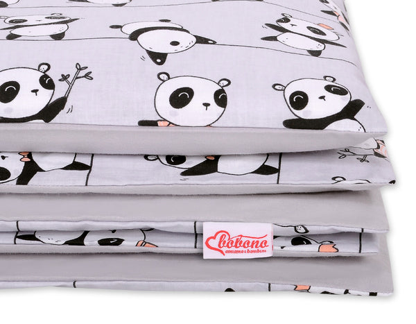 Pussilakanasetti Vauvalle - 120X90cm - Grey Panda