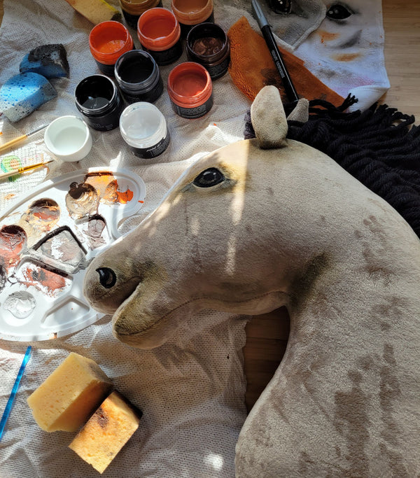 Premium Keppihevonen / Hobby Horse - Dun horse A3