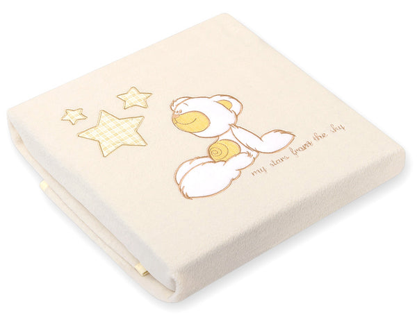 Vauvan Fleecepeitto - Teddy Bear With Stars Creme