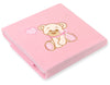 Vauvan Fleecepeitto - Bear With Bow Pink