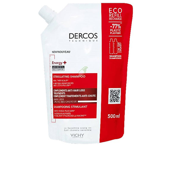 Dercos technique virkistävä shampoo täyttöpakkaus 500 ml