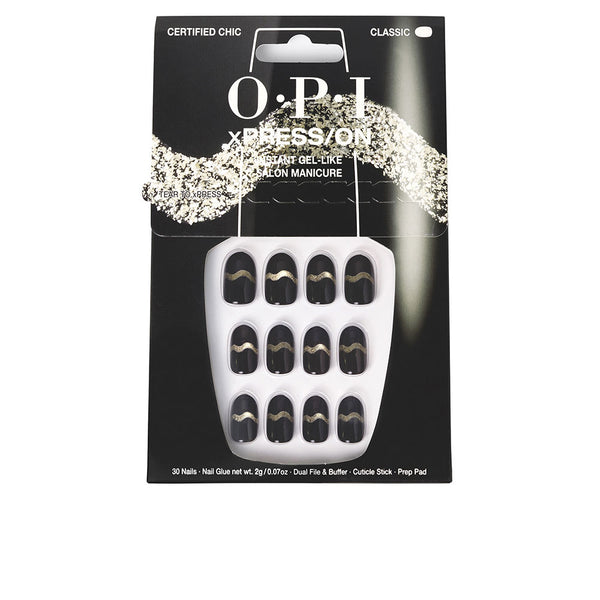 Opi Xpress/On Artificial Nails Nail Art #Certified Chic 30 U