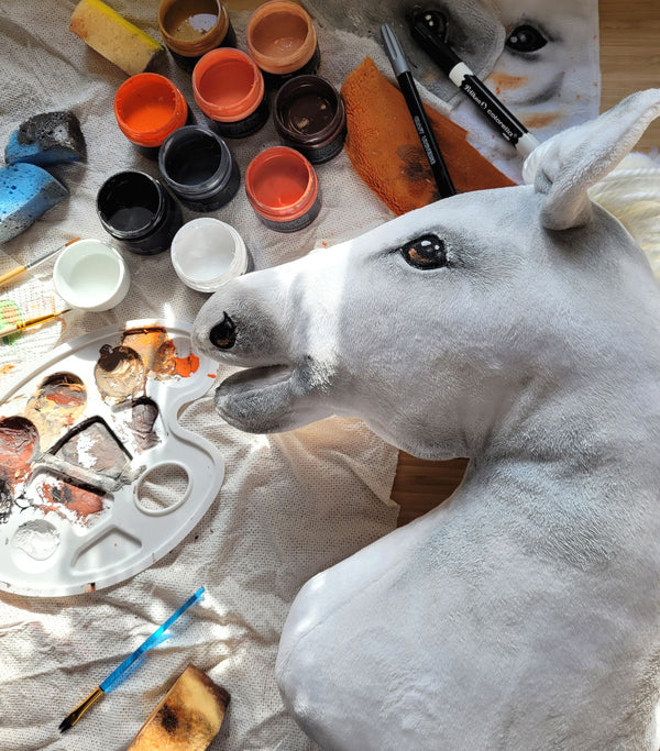 Premium Keppihevonen / Hobby Horse - White A3