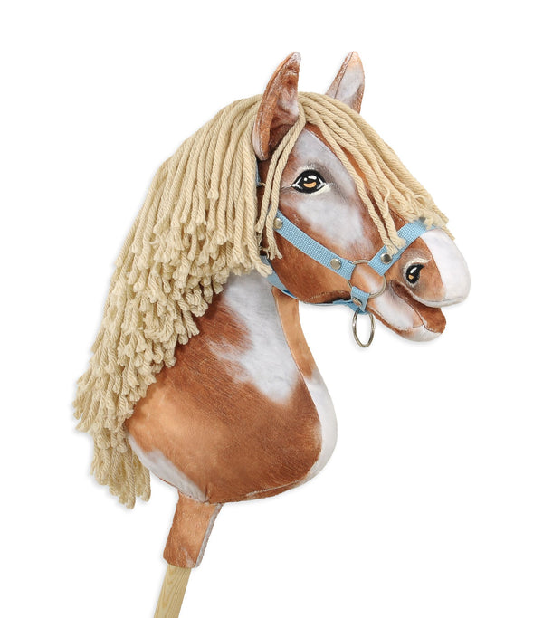 Premium Keppihevonen / Hobby Horse - Tobiano bay beige A3