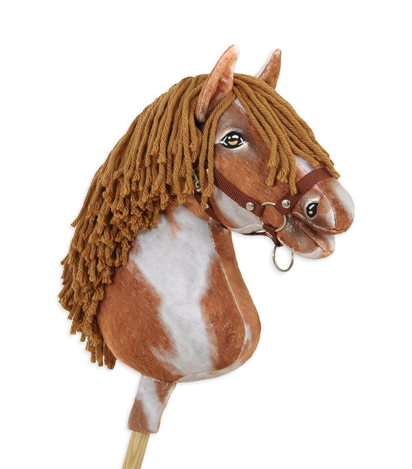 Premium Keppihevonen / Hobby Horse - Tobiano bay brown A3