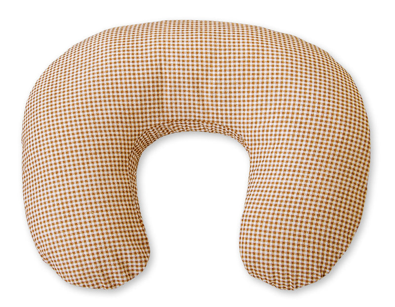 Monikäyttöinen ergonominen imetystyyny - brown checkered