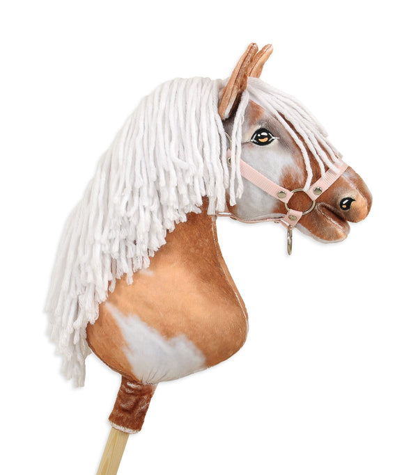 Premium Keppihevonen / Hobby Horse - Tobiano bay white A3