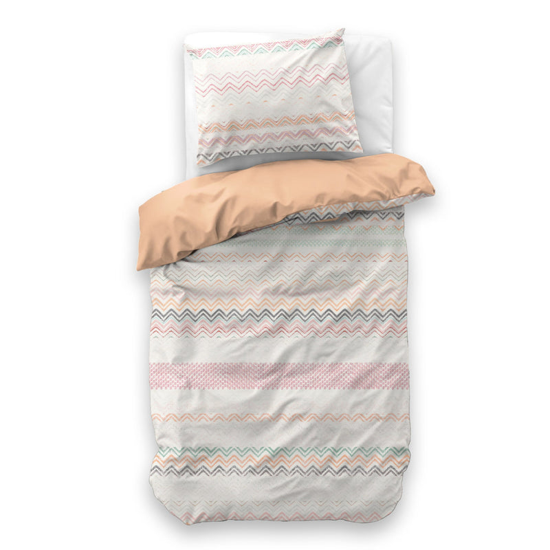 Lasten Pussilakanasetti Elaya Vaaleanpunainen 140 x 200/220