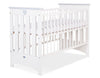 Pinnasänky 120X60cm - Wooden Baby Cot 120X60cm Lorenzo Iii White/Grey
