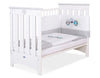 Pinnasänky 120X60cm - Wooden Baby Cot 120X60cm Lorenzo Iii White/Grey