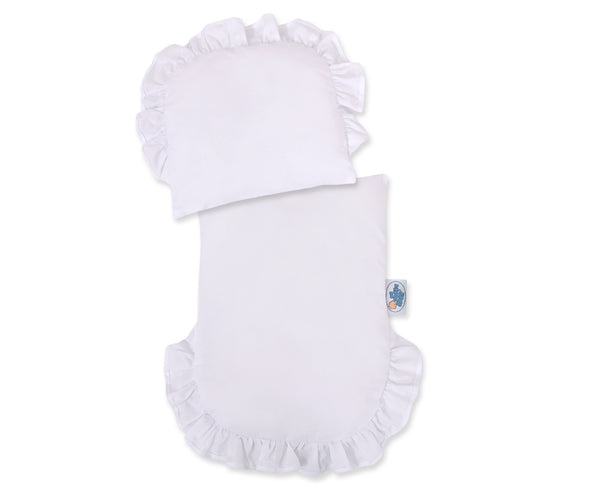 Nukkevaunu - Grey With White