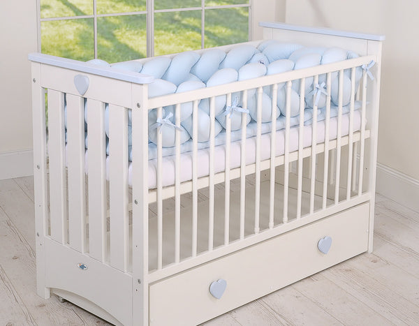 Sängyn letti reunapehmuste XXL - Vaaleansininen