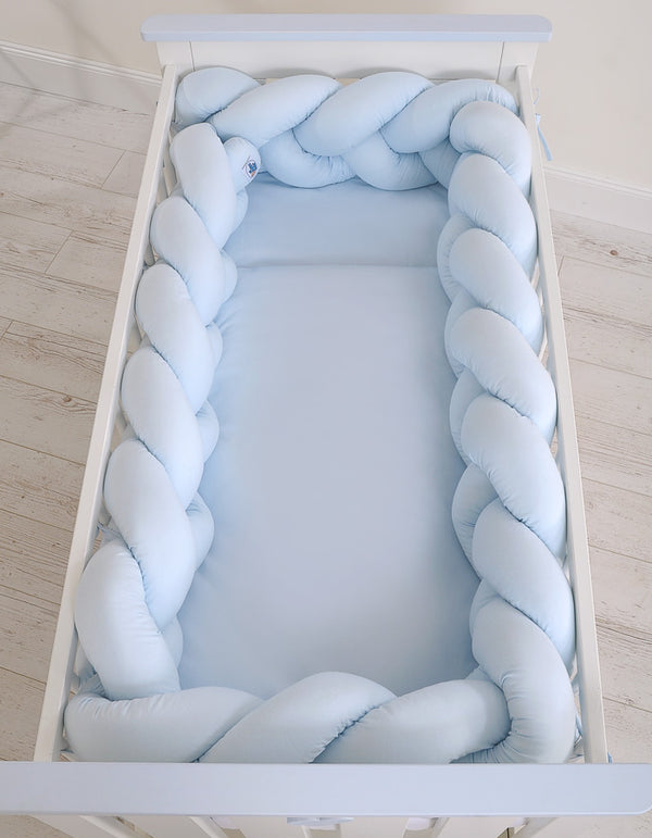 Sängyn letti reunapehmuste XXL - Vaaleansininen