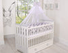 Pinnasänky 120X60cm - Wooden Baby Cot 120X60cm Lorenzo Iii White/Grey
