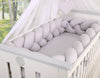 Pinnasänky 120X60cm - Wooden Baby Cot 120X60cm Lorenzo Iii White/Grey