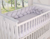 Pinnasänky 120X60cm - Wooden Baby Cot 120X60cm Lorenzo Iii White/Grey