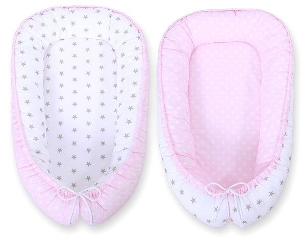 Unipesä - Dots On Pink/ Grey Stars