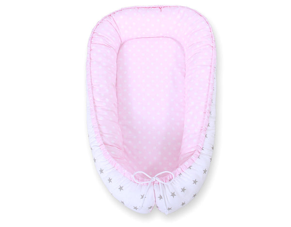 Unipesä - Dots On Pink/ Grey Stars