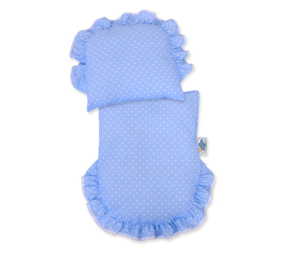 Nukkevaunu - White With Blue