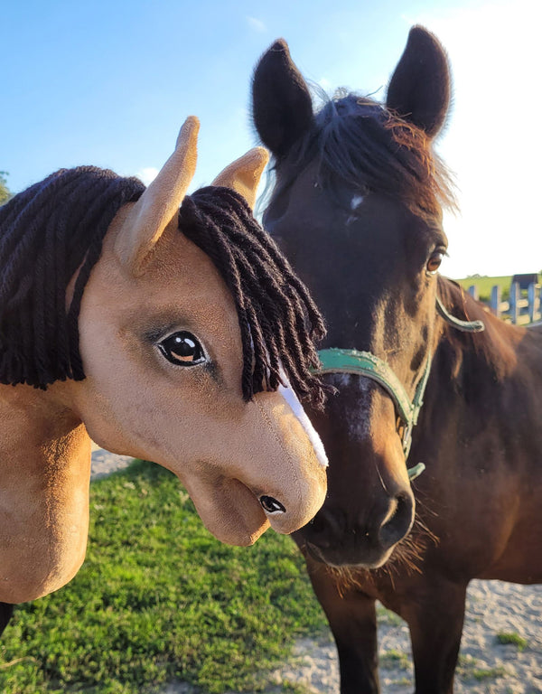 Premium Keppihevonen / Hobby Horse - Buckskin horse A3