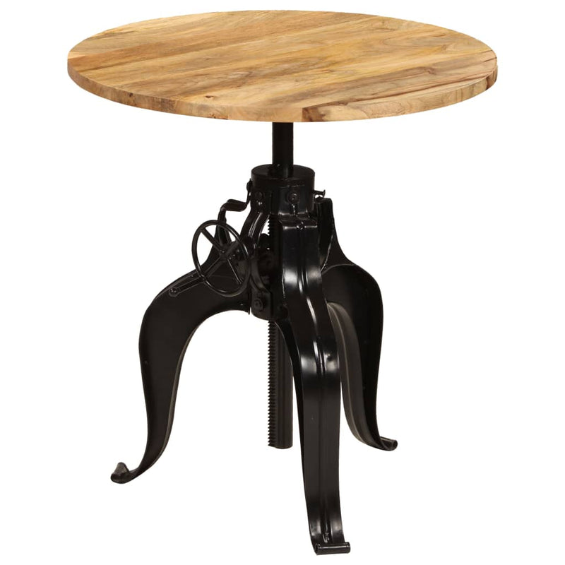 Baaripöytä kiinteä mangopuu 75x(76-110) cm