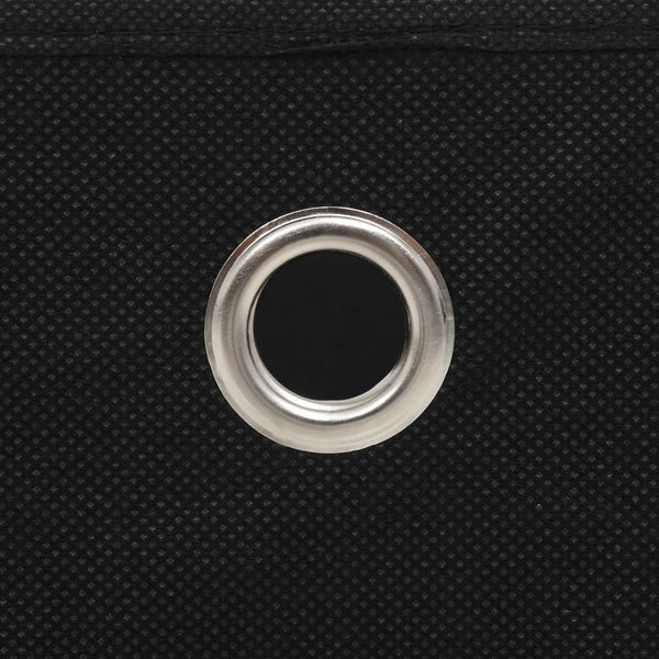 Säilytyslaatikot 10 kpl kuitukangas 32x32x32 cm musta