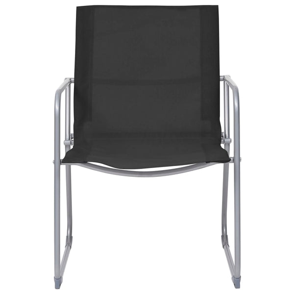 Musta puutarhasohvasarja Zinovia 4-osainen (kangas/teräs)