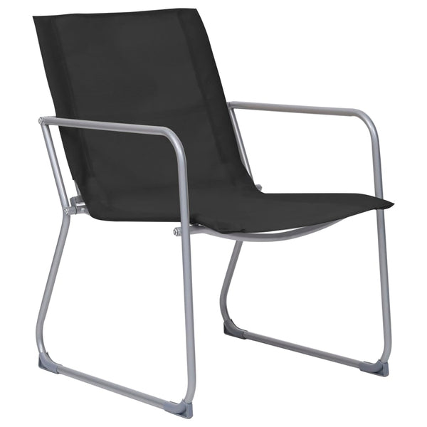 Musta puutarhasohvasarja Zinovia 4-osainen (kangas/teräs)