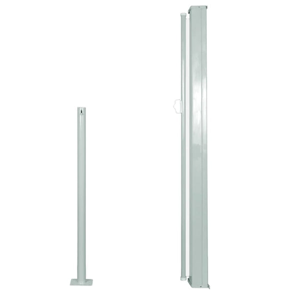 Sisäänvedettävä sivumarkiisi 120 x 300 cm kerma