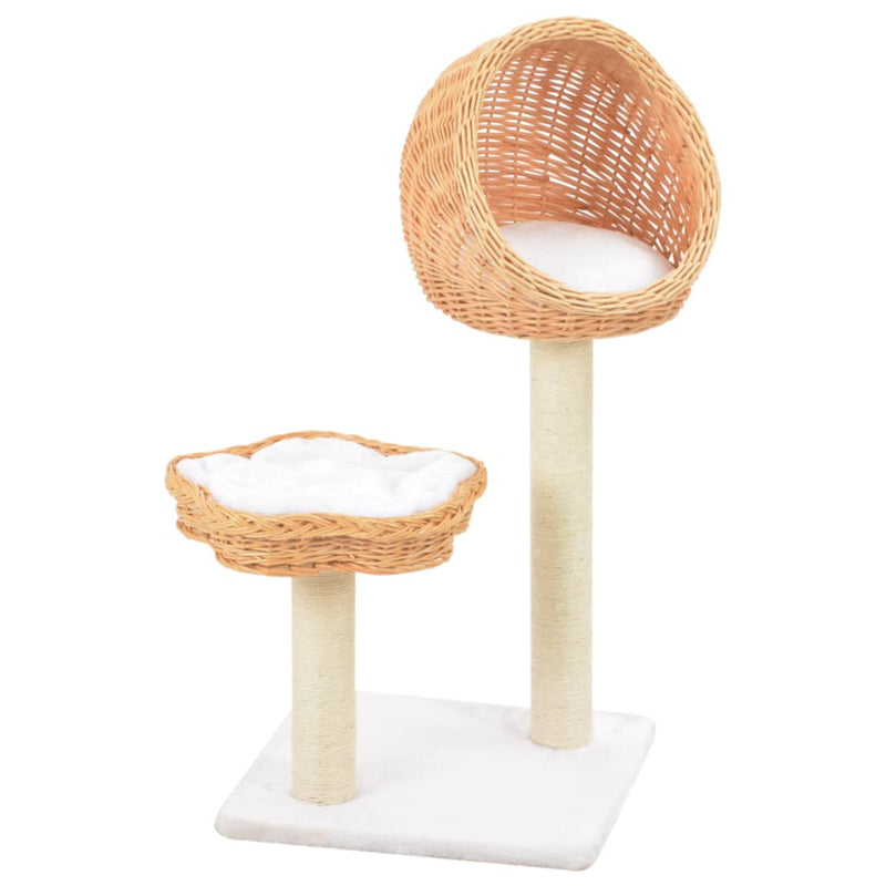 Luonnollinen kissan kiipeilypuu Mirem (sisal-pylväällä, paju)