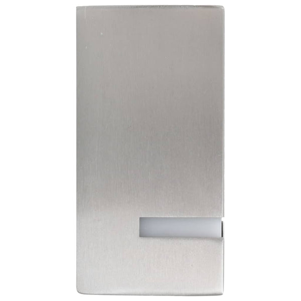 Ulkotilojen seinävalaisimet 2 kpl 35 W hopea neliskulmainen