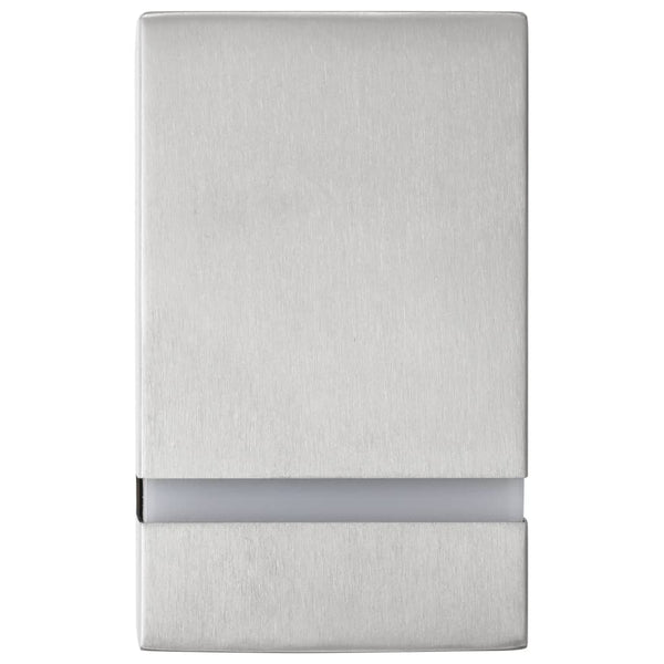 Ulkotilojen seinävalaisimet 2 kpl 35 W hopea neliskulmainen