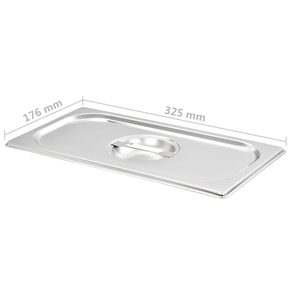 Kannet GN 1/3 pannulle 4 kpl ruostumaton teräs