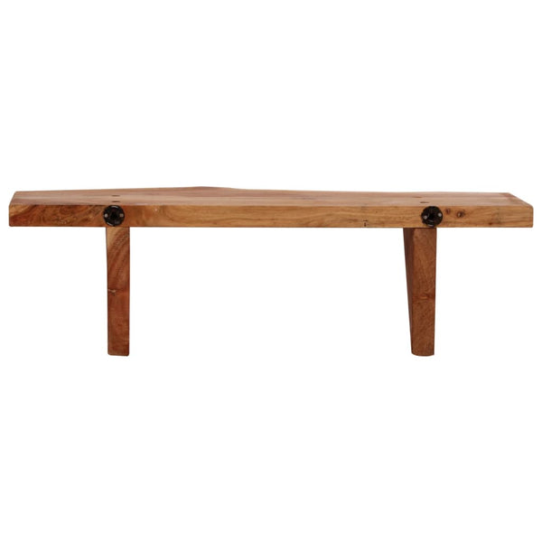 Seinähyllyt 2 kpl 60x20x18 cm kiinteä akaasiapuu