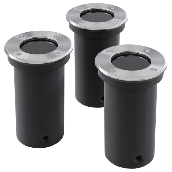 Puutarhan Maahan Upotettavat Spottivalot 3 kpl Pyöreä