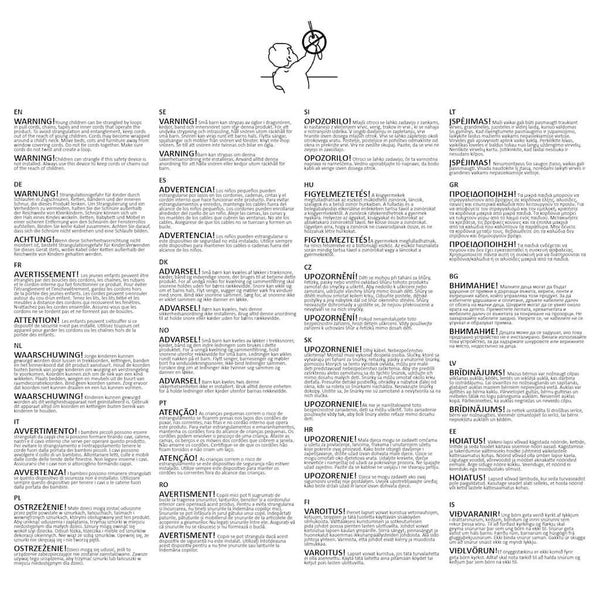 Musta zebra rullakaihdin Seusen 100x175cm