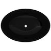 Ylellinen Keraaminen Pesuallas Soikea Lavuaari Musta 40 x 33 cm