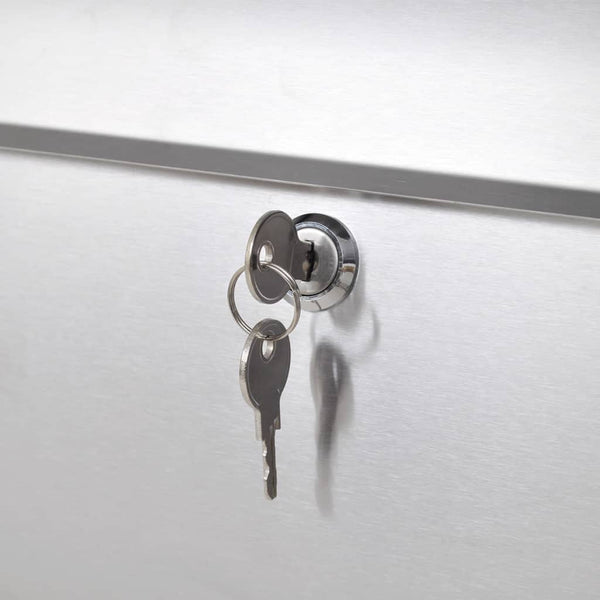 Postilaatikko ja jalusta ruostumaton teräs