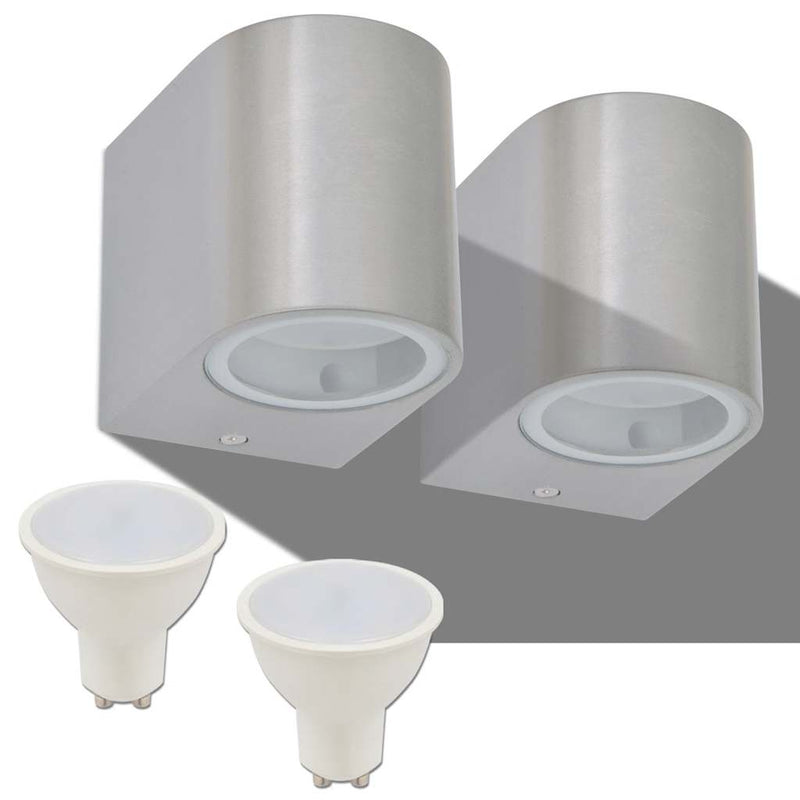 Led-seinävalaisimet ulkotiloihin Viviani (2 kpl pyöreä alaspäin)