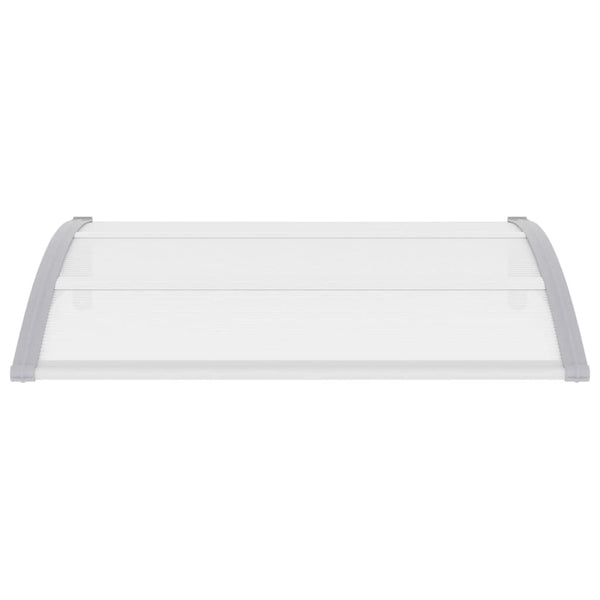 Ovikatos harmaa ja läpinäkyvä 120x75 cm PC