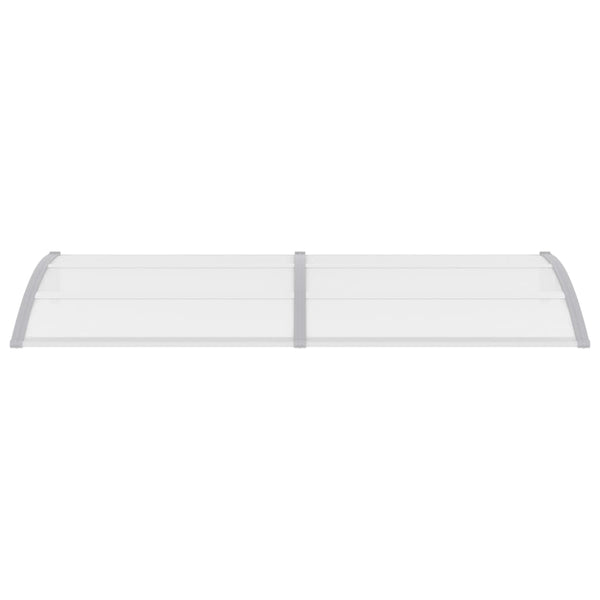 Ovikatos harmaa ja läpinäkyvä 240x75 cm PC