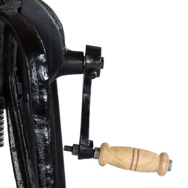 Sivupöytä 60x(46-63) cm täysi mangopuu ja valurauta