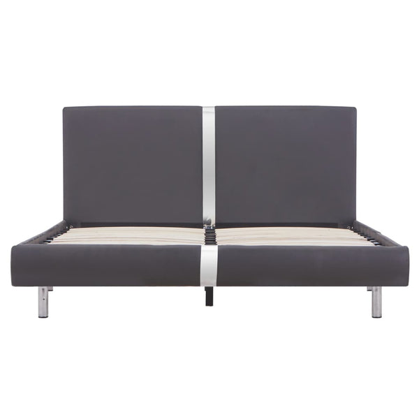 Harmaa sängynrunko Szegedi 135x190cm (keinonahka)