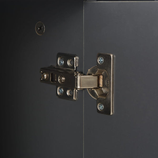 Senkki korkeakiiltoinen harmaa 71x35x80 cm lastulevy