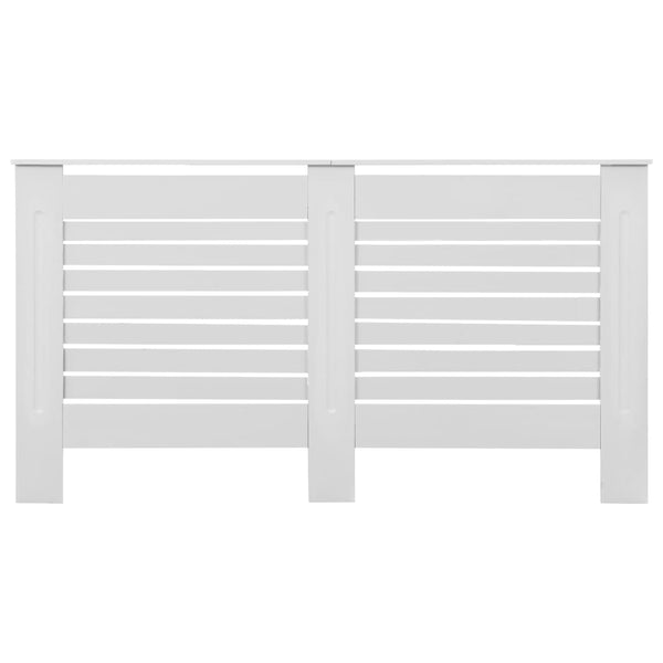 Lämpöpatterin suoja MDF 152x19x81,5 cm valkoinen