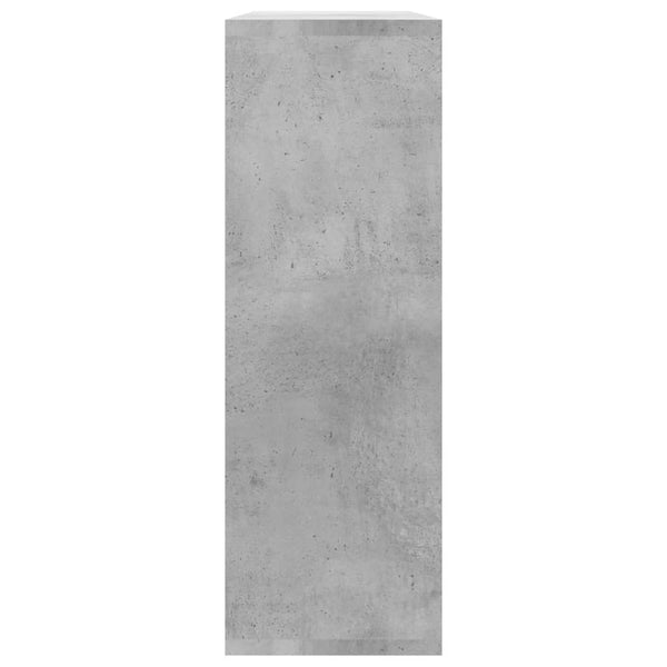 Seinähyllyt betoninharmaa 104x20x58,5 cm tekninen puu
