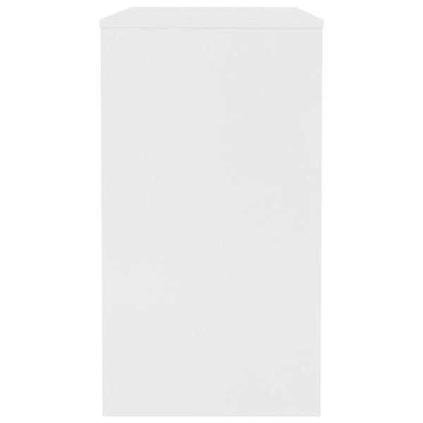 Työpöytä valkoinen 90x40x72 cm tekninen puu